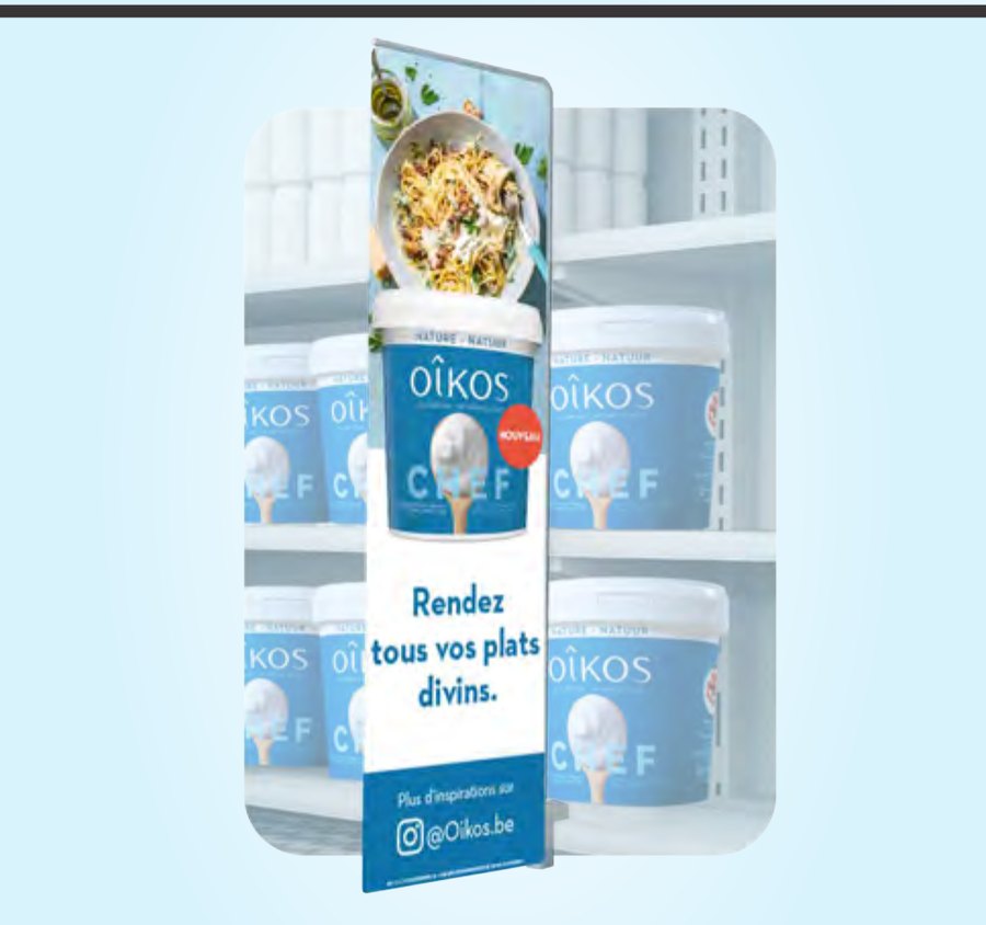 P.O.S. Oikos Chef en rayon