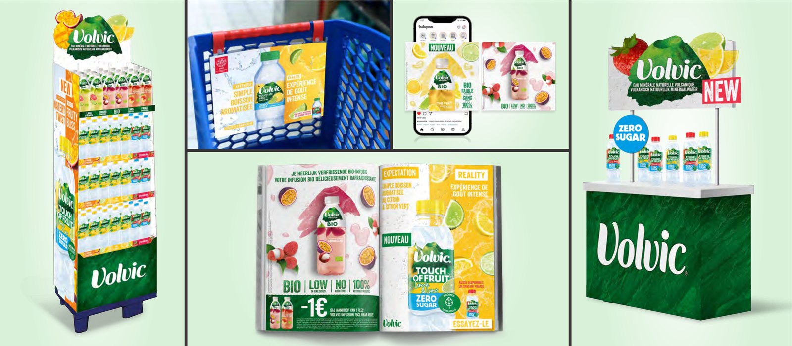 Volvic Infusion Bio : campagne de lancement et P.O.S.